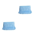 thumbnail image 2 of Sonducket el borde de flecos de poliéster más fino para manualidades y necesidades de ropa manualidades DIY ropa borla azul claro azul claro 2Conjunto, 2 of 6