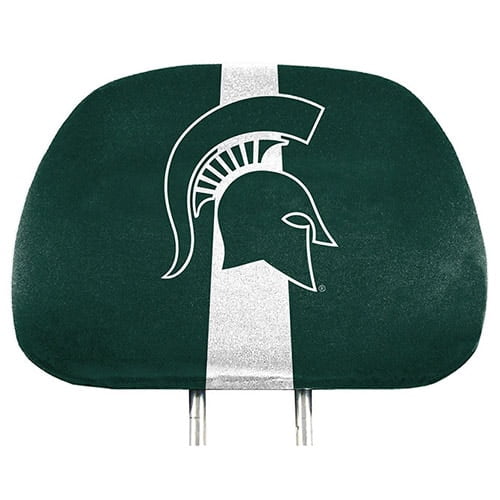 Ncaa Michigan State Spartans Head Rest Covers Set Of 2 Walmart Com Walmart Com