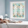 thumbnail image 4 of Beach Coastal Window Privacy Film, Summer Coral Starfish Nautical Ocean Static Cling UV Sun Blocking Tint Film Heat Control Windows Films for Bedroom Bathroom, Window Stickers 17.7"x39.3", 4 of 8