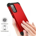thumbnail image 4 of Dteck Case for Samsung Galaxy S20 FE (6.5-inch),Shockproof Rubber 3-Layer Protection Hybrid Hard Back Armor Galaxy S20 Fan Edition 5G Case Cover without Screen Protector,Red, 4 of 6