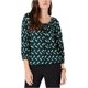 thumbnail image 1 of Blusa Chevron Michael Kors para Mujer Verde PXS Pull-over, 1 of 1