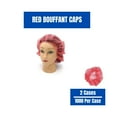 thumbnail image 2 of SSBM Disposable Bouffant Caps - 24" - Red - 20 Bags = 2000 Pieces, 2 of 5