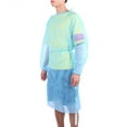 thumbnail image 4 of Azul disponible de la ropa del mono de la ropa del tatuaje de la tela fina y ligera del vestido quirúrgico del tatuaje, 4 of 8