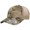 thumbnail image 1 of Gorra Yupoong YP Classics Multicam Retro Trucker caqui talla única, 1 of 2