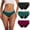Black/Green/Purple-red, variant on LEOKE Women's Period Underwear, Reusable Menstrual Leakproof Panties 3 Pack, XS-2XL