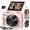 Pink, variant on Lmzour 4K 64MP Digital Camera, 18X Digital Zoom WiFi Vlogging Camera for YouTube with 180° Flip Screen and 32GB Card