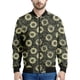 thumbnail image 4 of Chaqueta con estampado de girasol en blanco y negro para hombre, sudaderas con estampado floral en 3D, chaquetas de calle de manga larga con cremallera de gran tamaño, abrigos, 4 of 4