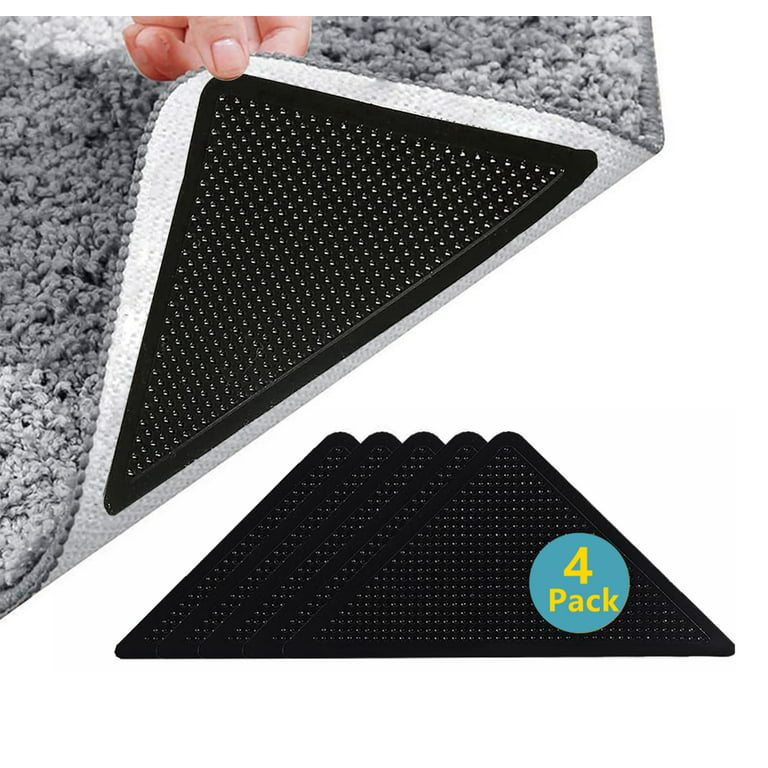 FOWSRHRG 12pcs Rug Gripper Tape for Hardwood Floors, Non Slip Rug Pad  Corner Grippers, Heart-Shaped Carpet Stickers for Area Rugs, Double Side  Carpet