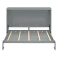 thumbnail image 4 of JERFIT Full Size grey folding bed, with its mattress support featuring flexible slats, follows the body's curves and is a space-saving hidden bed, 4 of 9