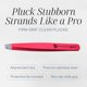 thumbnail image 3 of Pinzas TWEEZER GURU Punta Sesgada Precisión Negro Rosa, 3 of 7