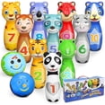 thumbnail image 1 of Skittles For Children Ball Set With 10 Skittles And 2 Balls Bowling Set Mini -ssxjv, 1 of 4