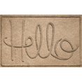 thumbnail image 1 of Aqua Shield 20647500023 2 x 3 ft. Simple Hello Doormat - Camel, 1 of 1