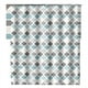 thumbnail image 2 of Cortina de ducha impermeable y antimoho (180 x 180 cm) con estampado geométrico, con 12 ganchos, 2 of 5