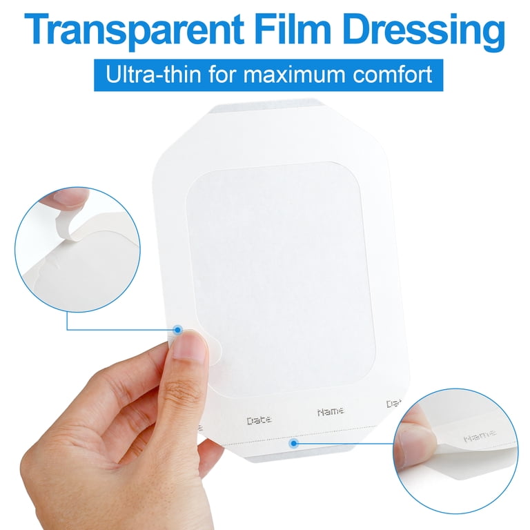 LotFancy Transparent Film Dressing, 4x4.75 inch, 15 Count photo 6