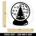 thumbnail image 2 of Christmas Tree in Snowglobe Self-Inking Rubber Stamp Ink Stamper - Pink Ink - Medium 1 Inch, 2 of 7