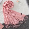 thumbnail image 1 of Fashion Solid Scarf Women Cashmere Soft Winter Warm Scarves Hijab Female Long Headband Shawl Wraps Bandana Foulard 2022 Echarpe, 1 of 5