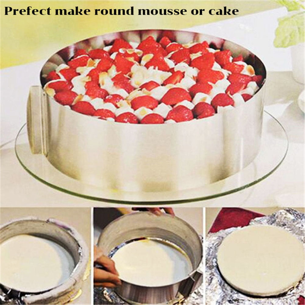 Details about   12Pcs Cookie Fondant Baking Tools Stainless Steel Mold Mousse Cake Ring Round 