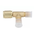 thumbnail image 3 of Quick Coupler Tee Adapter Valve Core Tee Adapter Brass For R22 R12 R134, 3 of 8