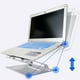 thumbnail image 3 of Soporte plegable para computadora portátil con altura ajustable (plateado), 3 of 7