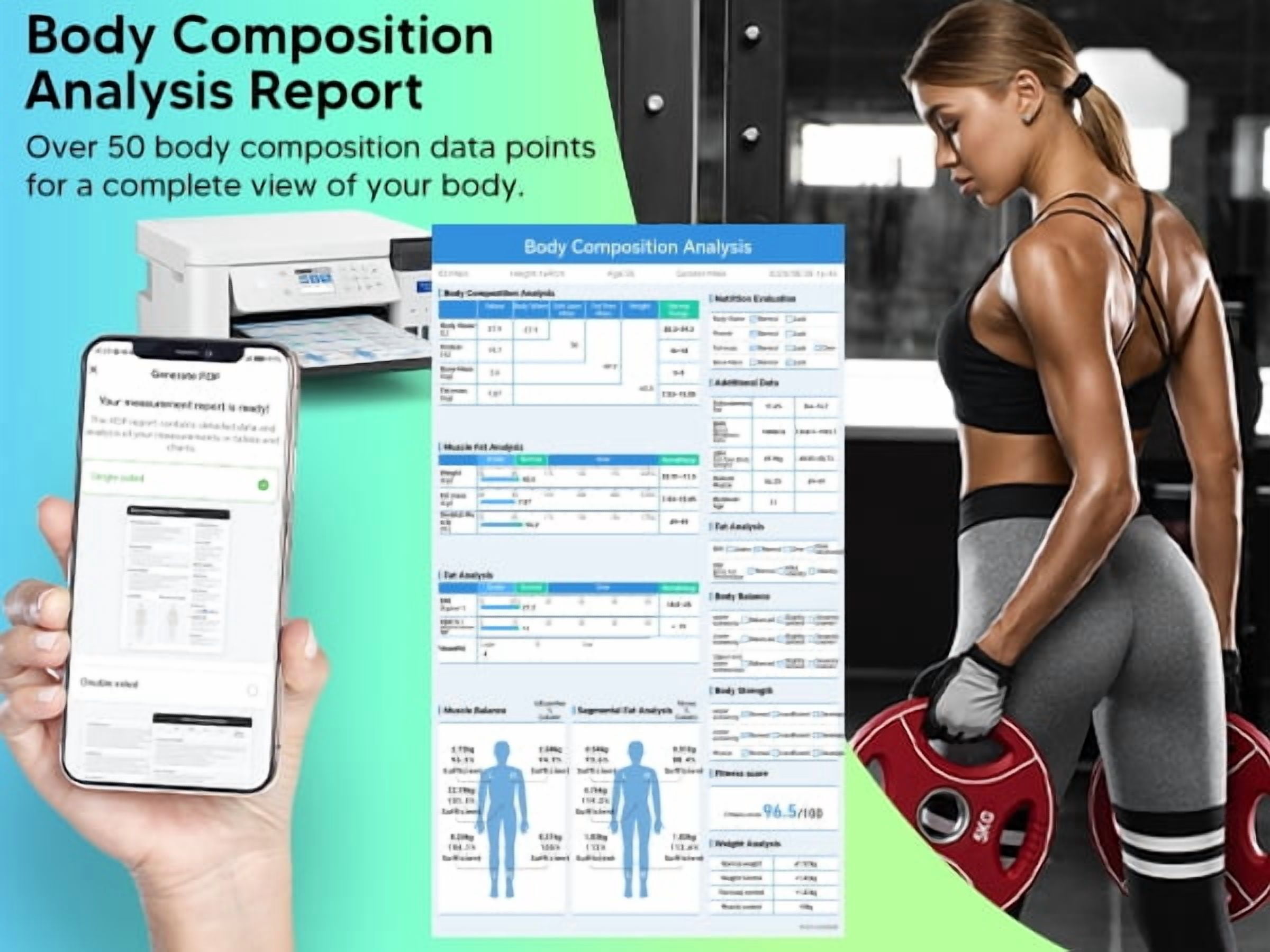 Arboleaf 8-Electrode Body Fat Scale, High Precision Analyzer Tracks 50+ Metrics – Game Day Health for Athletes & Soccer Fans, Father's Day Gift for Dad