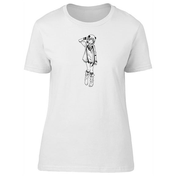 Cute Fashion Japanese Girl Tee Women's -Image by Shutterstock