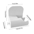 thumbnail image 3 of Soporte de ducha sin taladro Soporte de pared ajustable | Estante de almacenamiento colgante de baño para cabezal de ducha | Plástico blanco | Fácil de instalar | Incluye gancho | 7,9x7,5x5,3cm, 3 of 6