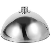Stainless Steel Food Cover Dish Dust Cover Dome Food Lid for Home Restaurant Hotel (10inch, Silver Bead)