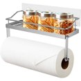 thumbnail image 1 of Pegatinas adhesivas de higiene de cocina sin perforaciones, estante de acero inoxidable, toallero de papel, estante de almacenamiento A, 1 of 5