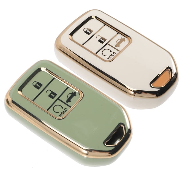 LEEYNEER 2pcs Key Fob Cover Remote Key Fob Protector Car Key Cover Key Fob Holder Case