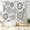 04-white-mandala, variant on Teal Brown Wooden Kitchen Curtains Farmhouse Rustic Wood Small Short Cafe Window Curtains Barn Plank Rod Pocket Bathroom Window Drapes Treatment Tier Curtains 2 Panels (27.5x39 Inch)