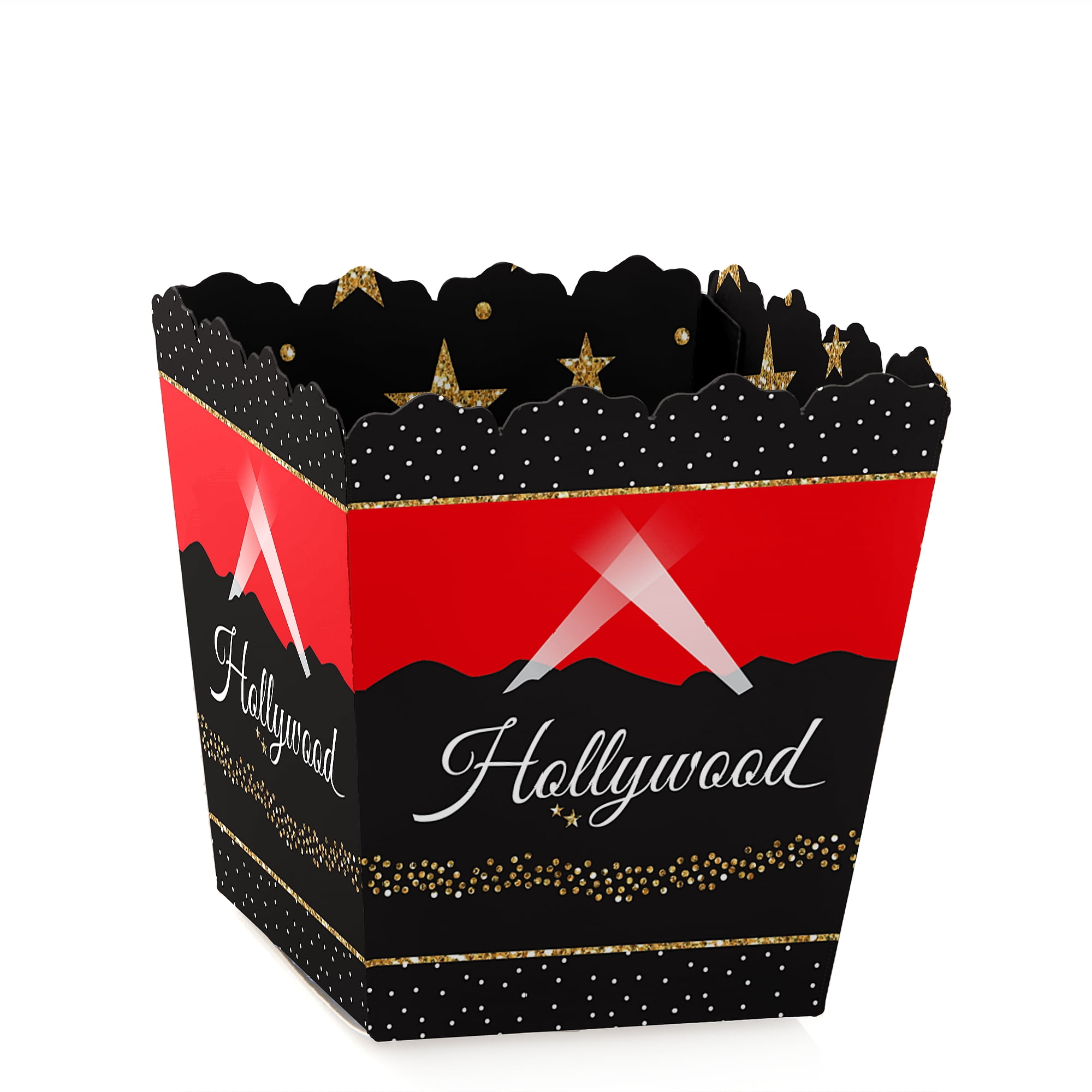 Hollywood Movie Party Box 10 Popcorn Boxes Cinema Party Favour Treat Boxes 
