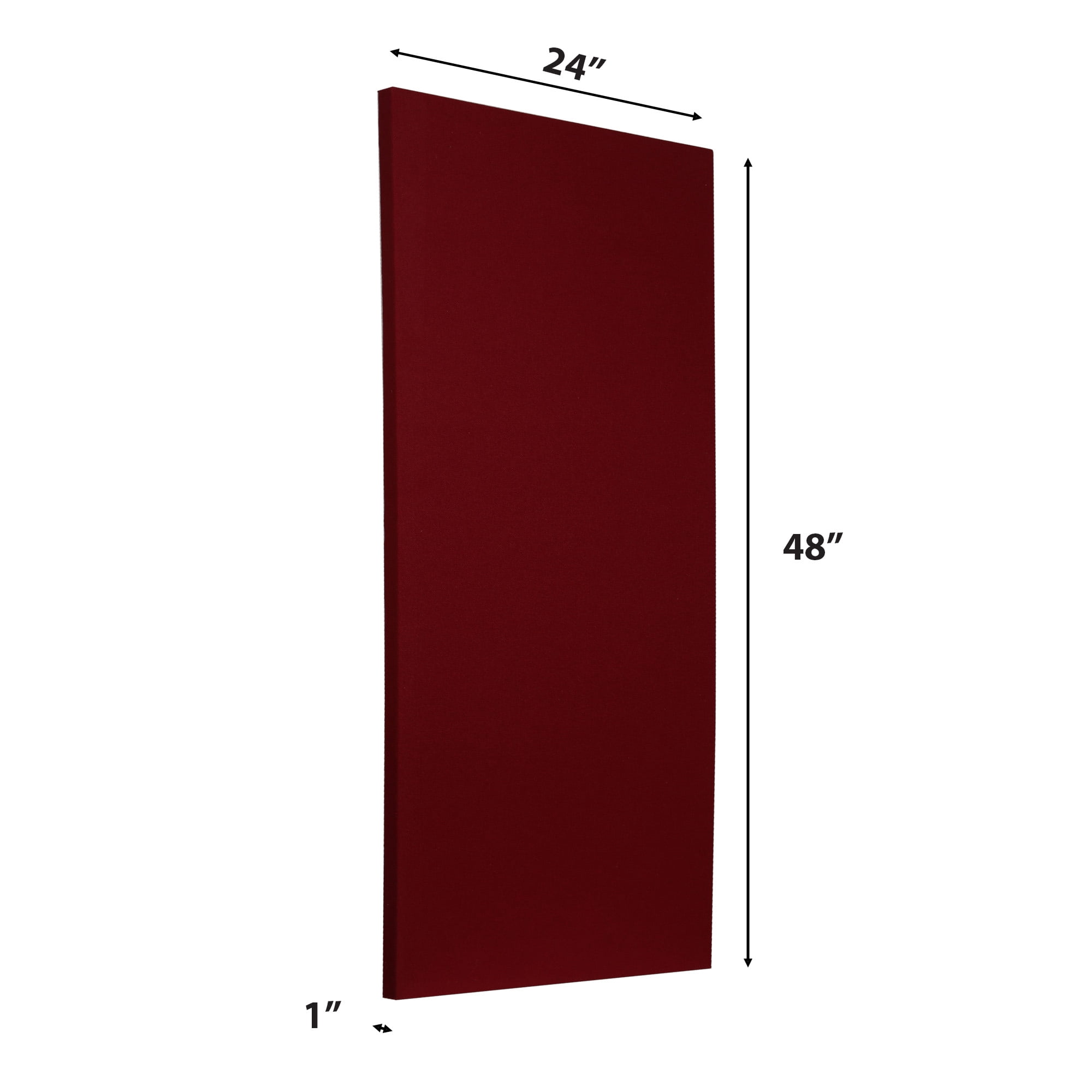 ATS Hardened Edge Fire Rated Professional Studio Quality Acoustic Panel 24x48x1 Claret