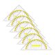 thumbnail image 4 of Juego de 6 transportadores escuadrados transparentes para papelería, dibujo, con mango desmontable, regla triangular para oficina, aula y profesores., 4 of 8