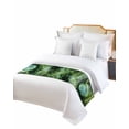 thumbnail image 6 of Bed Runner Scarf Queen Size, Forest Stain Bed Runners & Scarves for Foot of Beds, Nature Green Tree Spring Scenic Woodland Decorative Bedding Runner Scarf for Hotel Home Bedroom 83 x20 Inch, 6 of 6
