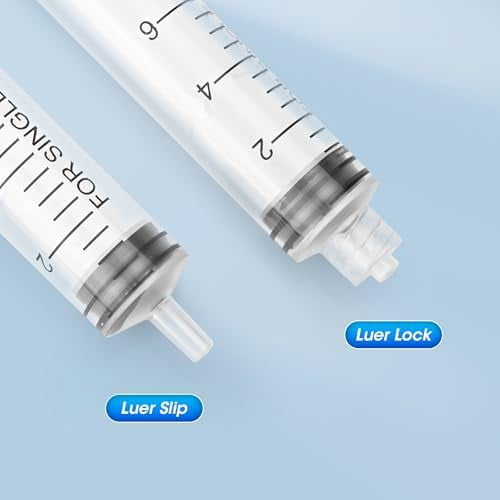 150 ml Large Syringe for Liquids, Syringe Without Needle, for Thick Liquids, 3 Pack Individually Wrapped