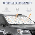 thumbnail image 5 of Uemuo Tulips Flowers Printed 2 PCS Car Windshield Sun Shade, Auto Sun Heat and UV Rays Blocker, Foldable Automotive Front Window Sunshade Protector, 5 of 7