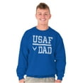 thumbnail image 4 of US Air Force USAF Dad Military Father Men's Crewneck Sweatshirt Brisco Brands S, 4 of 6