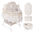thumbnail image 1 of Cuna Moisés Para Bebé Bambineto Aeiou 720m Con Mosquitero Beige, 1 of 7