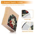 thumbnail image 5 of Yayeee Napkin Holder for Table Kitchen Paper Tissue Organization, White Christmas Leaves, 5 of 8