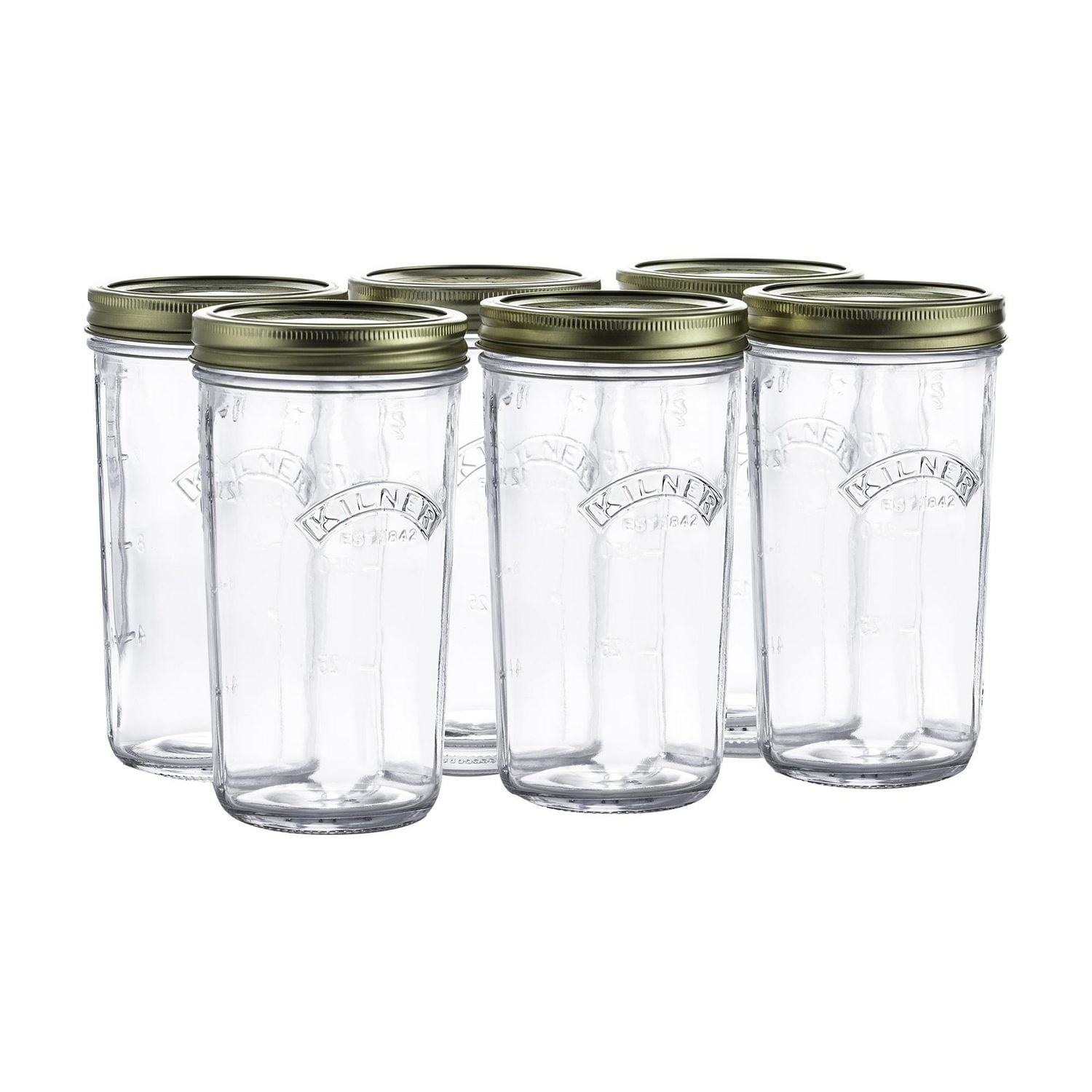 Kilner Wide Mouth Glass Mason Jars with Sealing Lids, 500ml