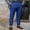 Blue Athletic Pants for Men, variant on HOOMEUMY Men's Linen Cotton Pants Loose Fit Straight Long Trousers with Pockets Solid Color Business Work Beach Summer Spring Pants Gray XXXL