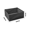 thumbnail image 4 of Foldable Drawer Organizer for Clothes & Accessories | Non-Woven Fabric Storage Box | Closet & Dresser Divider for Underwear, Bras, Scarves | Black | 27X27X11Cm, 4 of 6