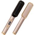 thumbnail image 1 of Negative Ion Hair Straightener Brush Hair Straightener Comb Hot Brush Hair Straightener with Anti-Scald Feature, Auto Temperature Lock & Auto-Off Function, 1 of 5