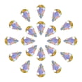 thumbnail image 1 of Unique Bargains 20Pack Teardrop Sew on Rhinestone - 13x8mm Glass Teardrop Crystal Rhinestones in Gold Prong Setting (AB Color), 1 of 7