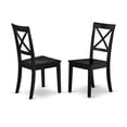 thumbnail image 4 of East West Furniture Shelton 5-piece Wood Dining Table Set in Black, 4 of 6
