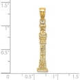 thumbnail image 3 of 14K Yellow Gold 3D Pilgrim Memorial Monument Charm (31.2 X 5.65) Made In United States k7170, 3 of 5