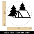 thumbnail image 2 of Camping Tent in the Woods Pine Trees Rubber Stamp for Scrapbooking Crafting Stamping - Medium 1 Inch, 2 of 7