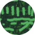 thumbnail image 1 of Ahgly Company Indoor Round Patterned Dark Forest Green Area Rugs, 3' Round, 1 of 6