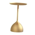 thumbnail image 2 of DOLITY Small Round Side Table Ornament Coffee Table for Indoor Balcony Living Room gold, 2 of 9