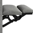 thumbnail image 3 of Yaheetech Modern Fabric Recliner Chair with Pocket Spring for Home Theater, Gray, 3 of 10